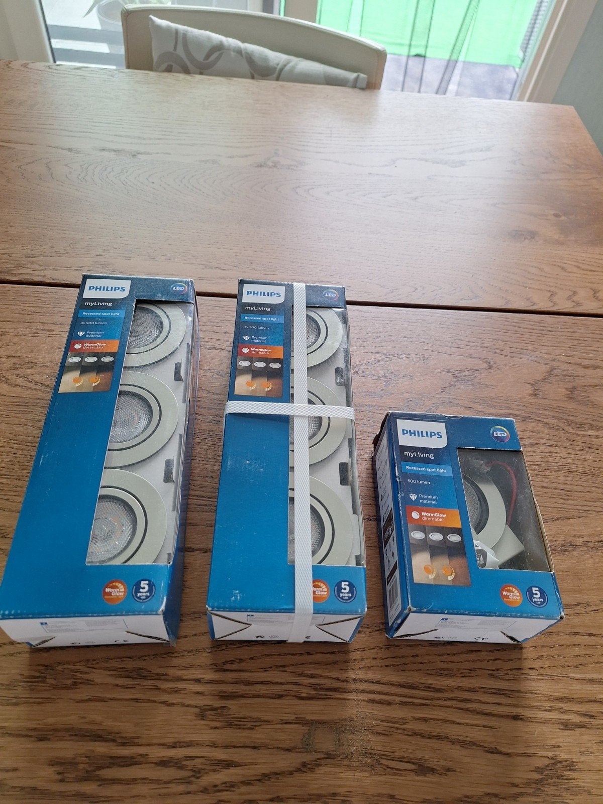 7 Recessed spot lights myLiving, Maison & Meubles, Neuf, Enlèvement ou Envoi, Spot encastrable, LED