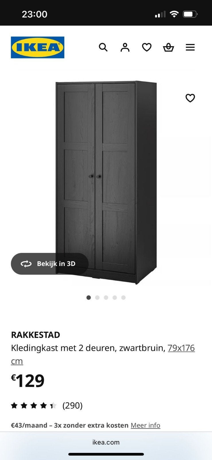 armoire noire, Enlèvement, Neuf