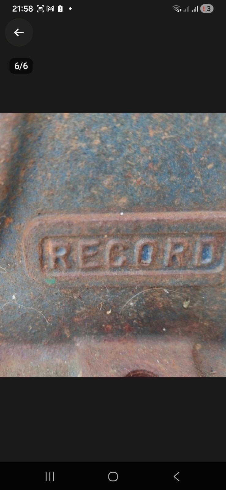 Stevige onverslijtbaar  bankschroef van RECORD no 3, Doe-het-zelf en Bouw, Ophalen, Gebruikt, Bankschroef, Overige merken