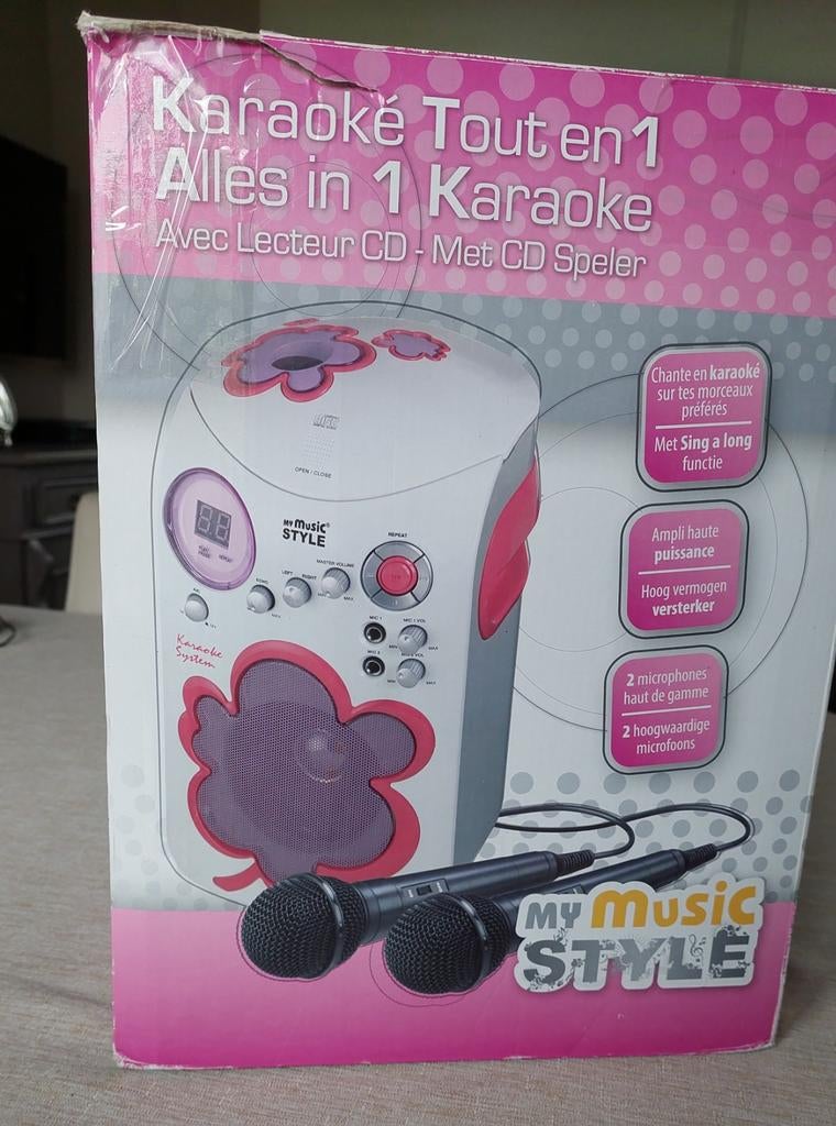 Karaoké tout en 1 avec lecteur CD et 2 micros, Micro(s)