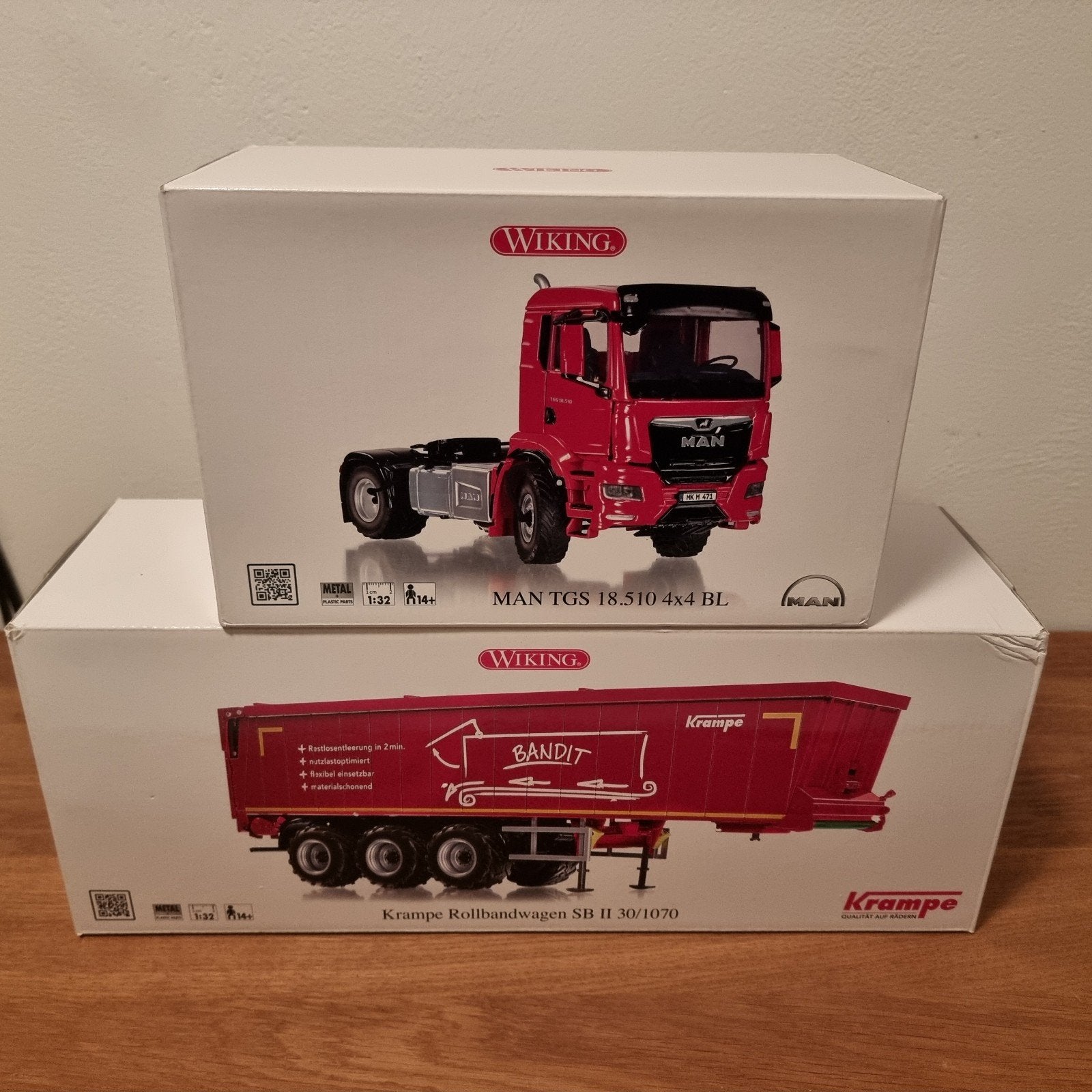 Kit chariot à roulettes MAN TGS + Krampe Wiking, Enlèvement ou Envoi, Neuf, Tracteur et Agriculture, Autres marques