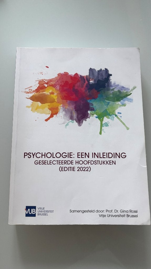Psychologie: een inleiding, Livres, Livres scolaires, Autres niveaux, Gina Rossi, Enlèvement, Utilisé