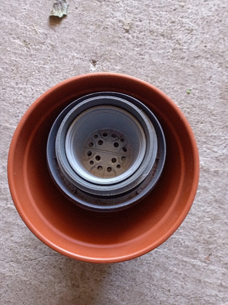 plastieken (binnen)potten voor planten, Ophalen, Kunststof, Gebruikt, Rond