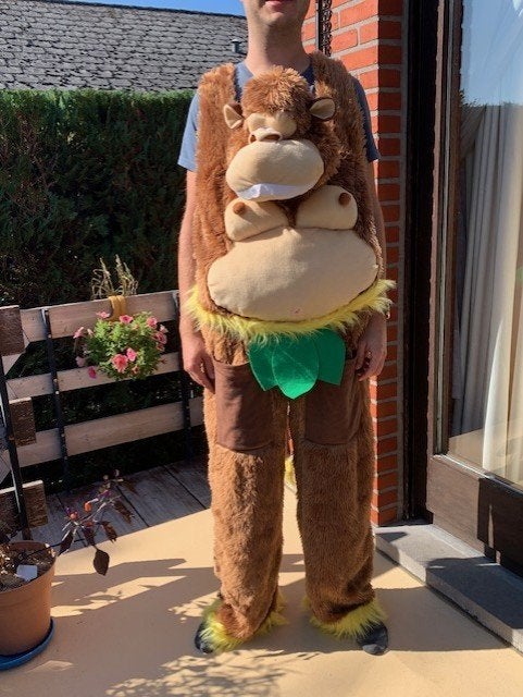 apenpak voor carnaval, Ophalen, Gebruikt
