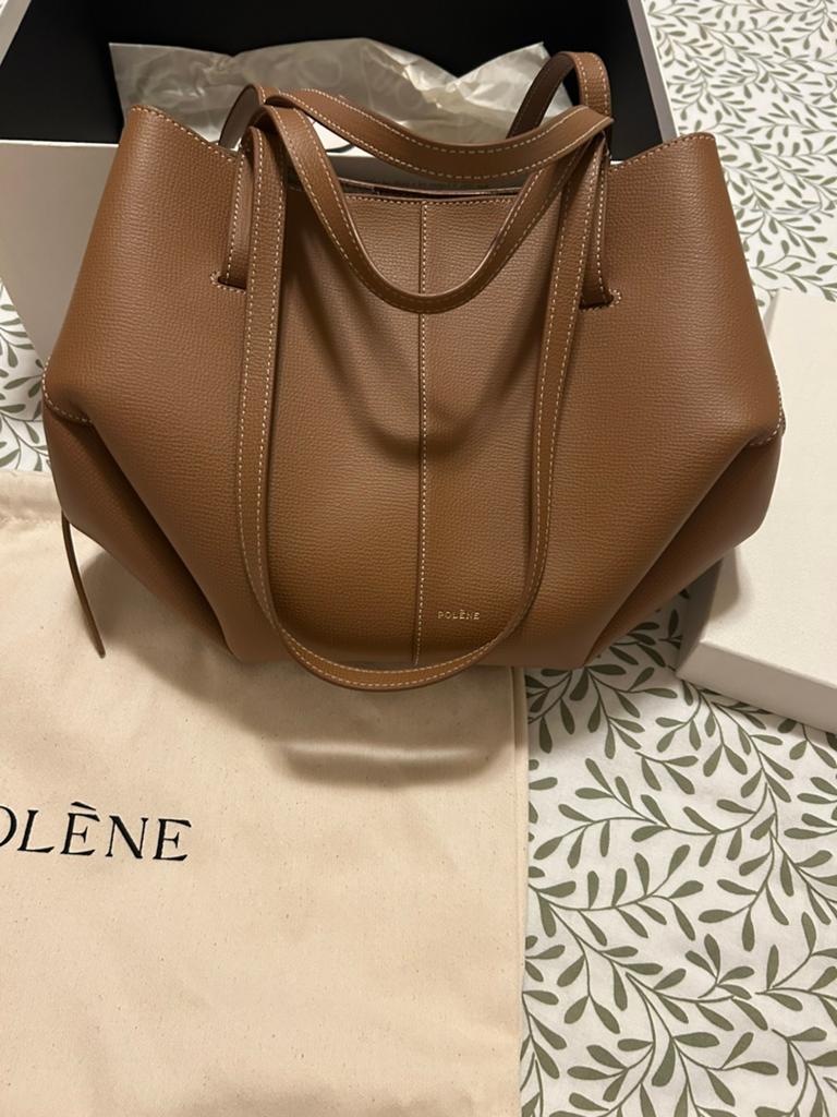 Polene Paris cyme camel, Handtassen en Accessoires, Tassen | Damestassen, Ophalen, Zo goed als nieuw, Handtas