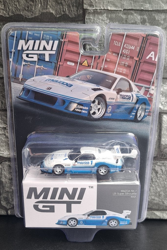 MAZDA RX-7 IMSA (blister) Mini gt, Auto, Nieuw, Ophalen of Verzenden, Mini gt