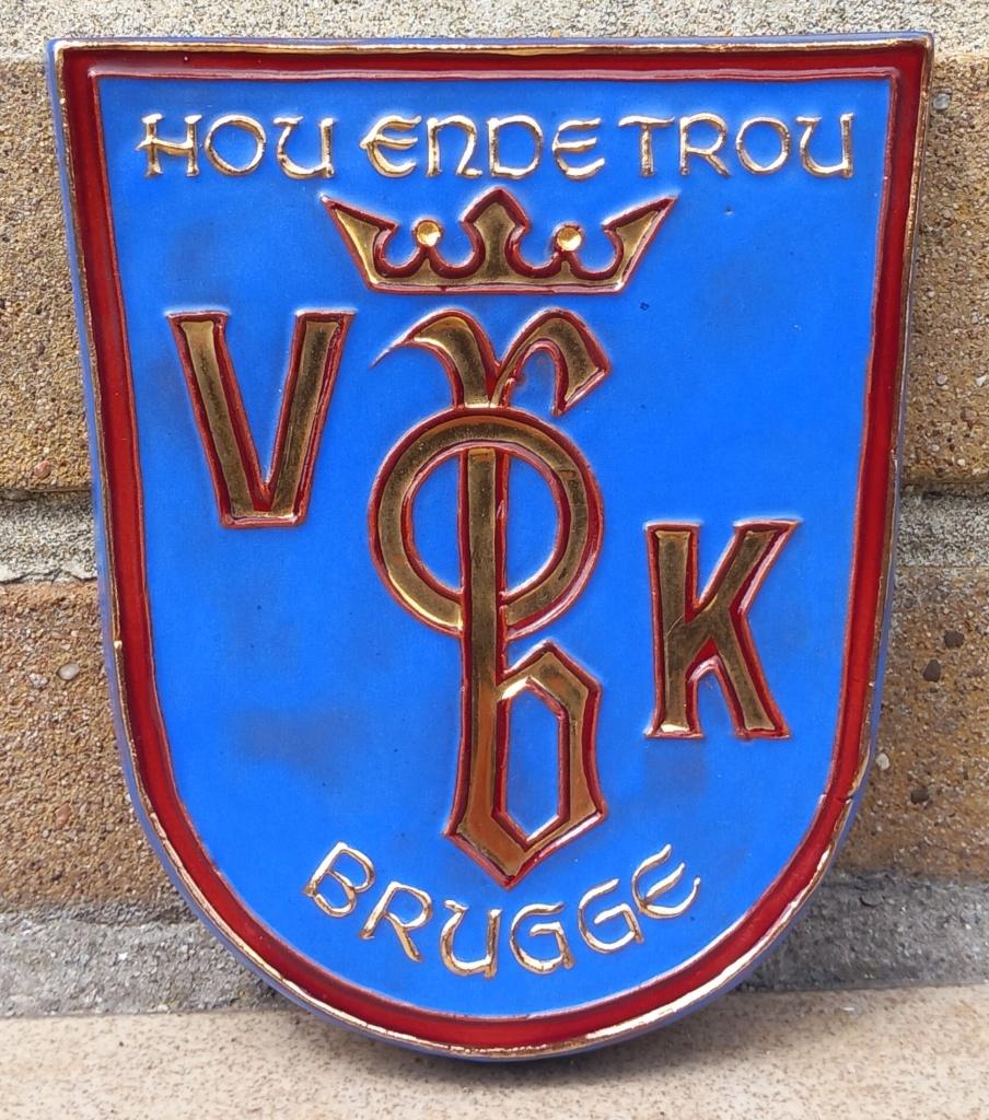 Keramiek Jan Kellner VOK Brugge Hou en de Trou Wandkeramiek, Antiek en Kunst, Ophalen