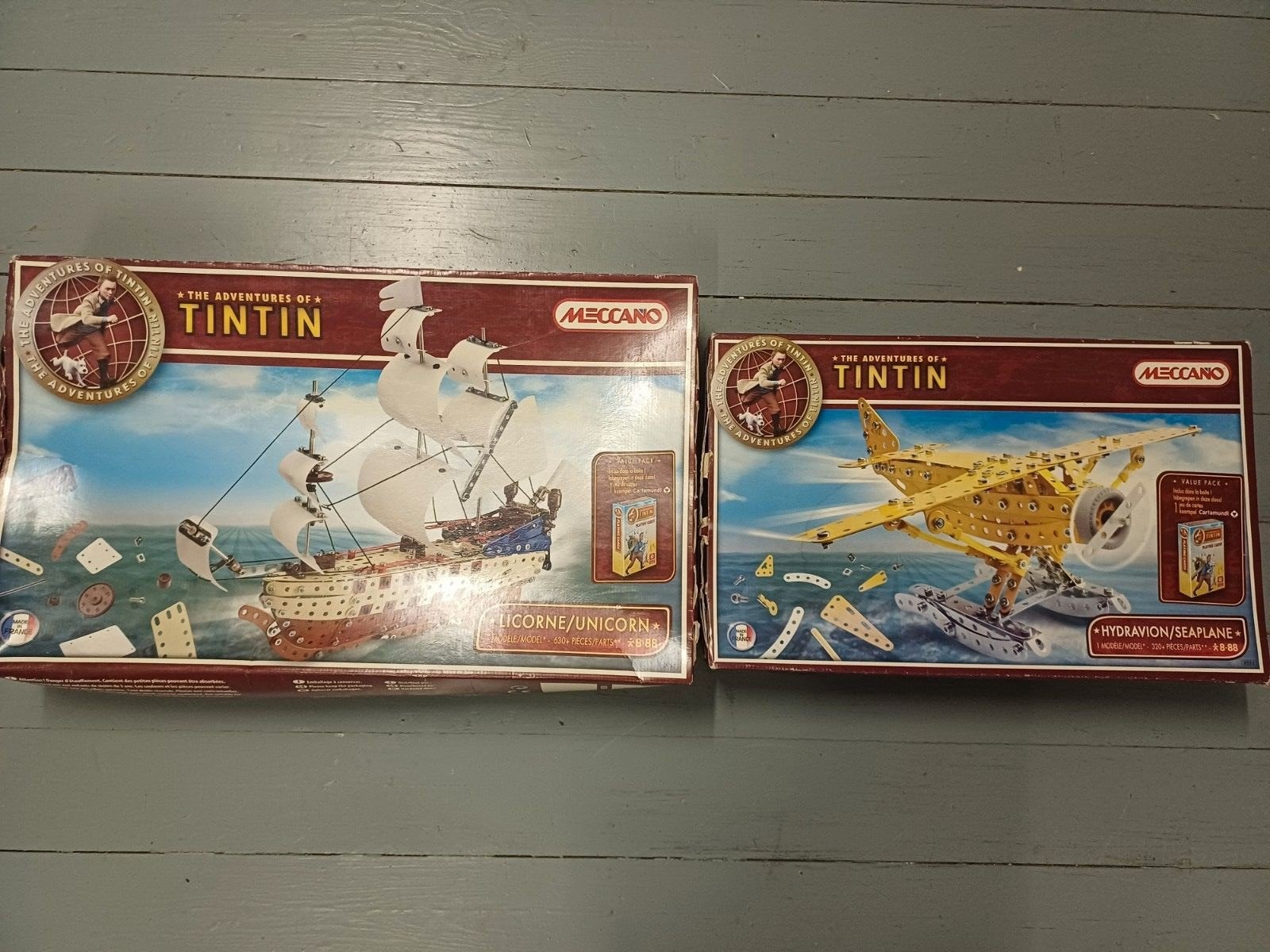 Kuifje boot en vliegtuig. nog niet open geweest, Verzamelen, Stripfiguren, Ophalen, Kuifje