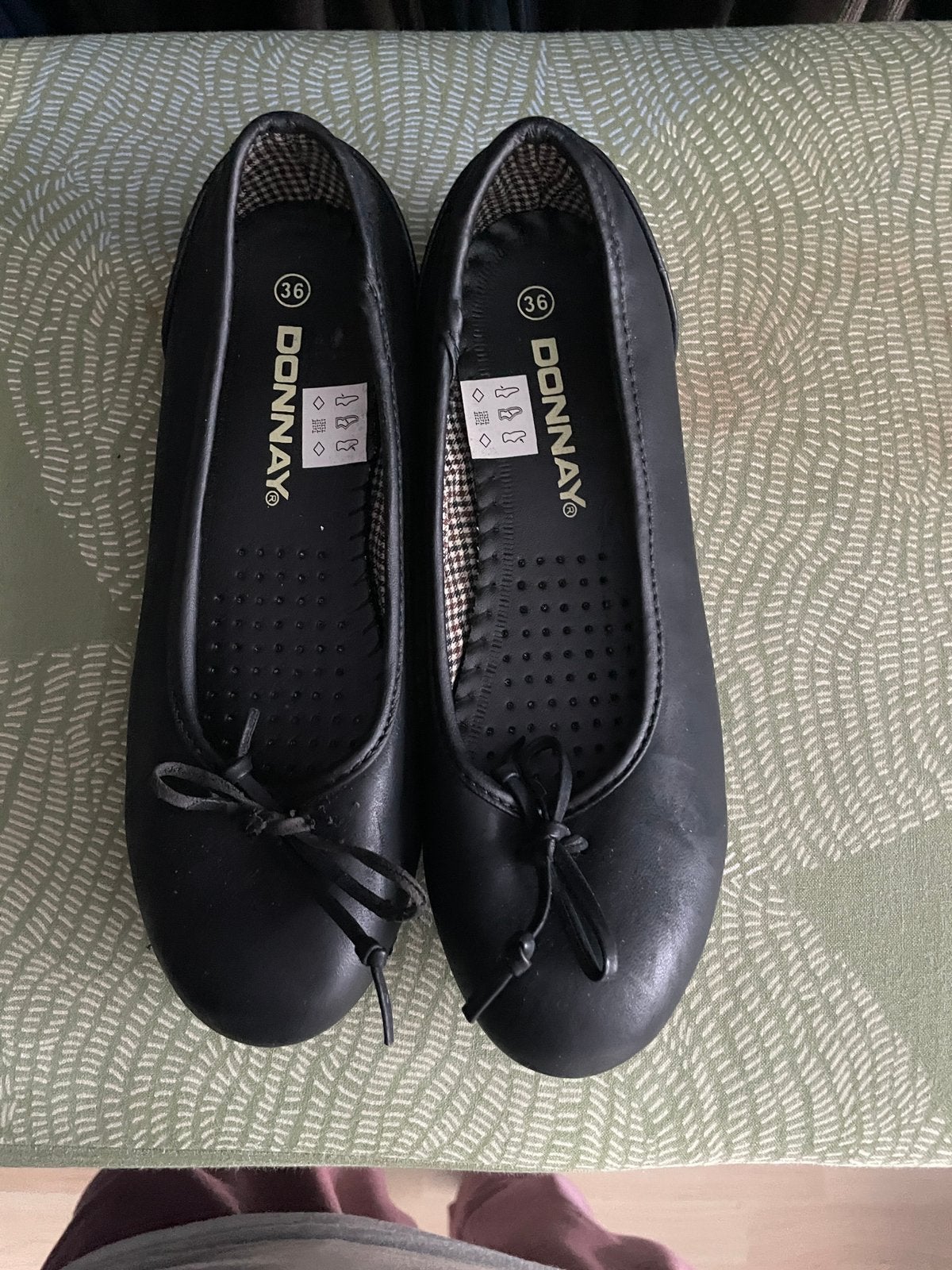 Ballerines noires Donnay, Enlèvement ou Envoi, Comme neuf, Ballerines, Noir
