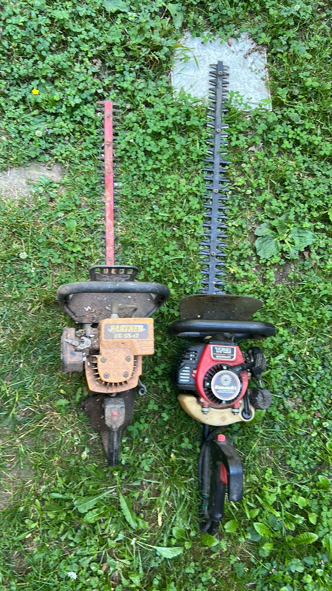 2 taille haie thermiques à reviser, Jardin & Terrasse, Enlèvement, Utilisé, Essence