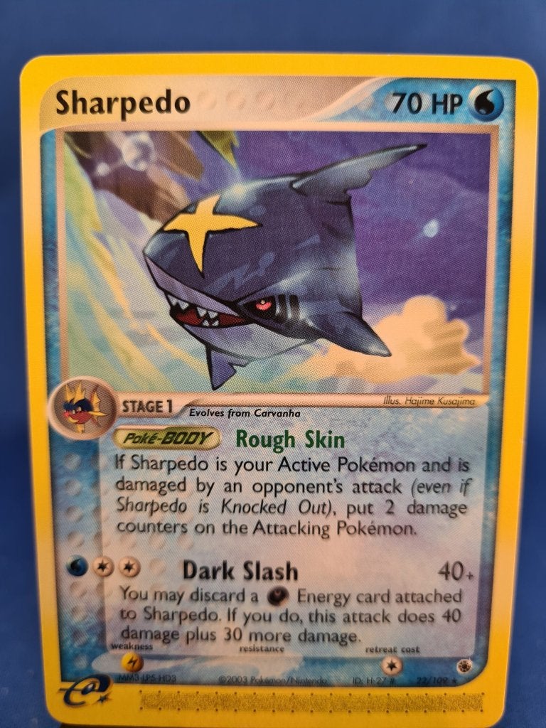 Sharpedo 22/109 - Ruby &amp; Sapphire, Verzenden, Gebruikt