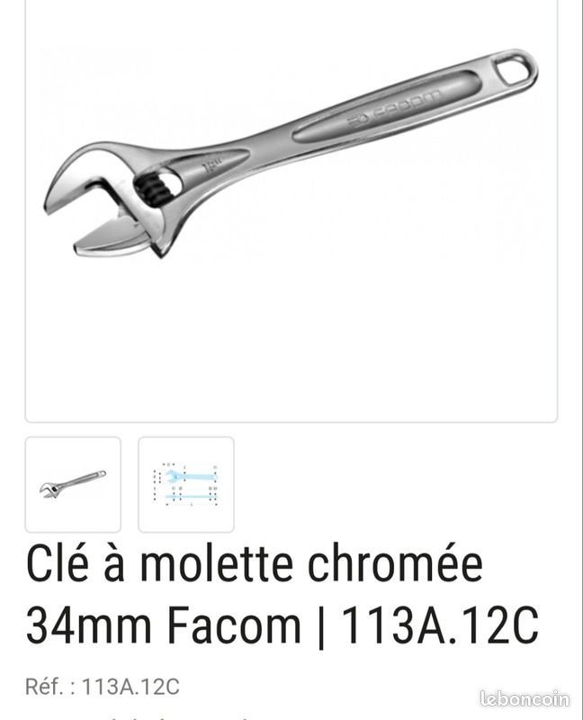 Clé molette Facom 12 pouces, Bricolage & Construction, Enlèvement ou Envoi, Neuf, Facom
