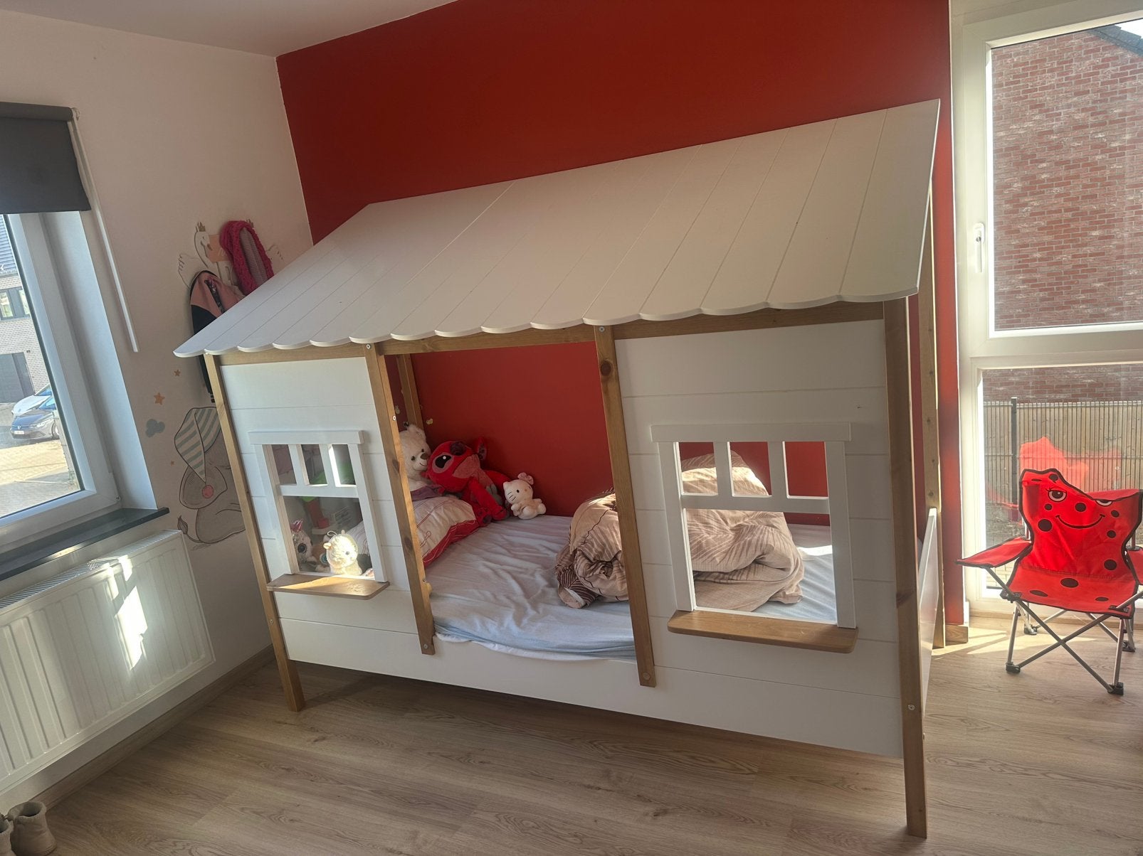 Lit cabane, Enlèvement, Comme neuf, Matelas