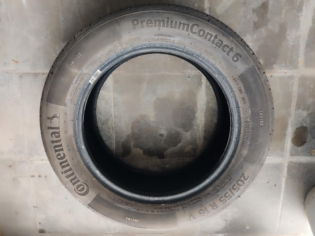 Continental Premium Contact6 205/55 R16 V-banden, Auto-onderdelen, Gebruikt, 16 inch, Band(en), Personenwagen