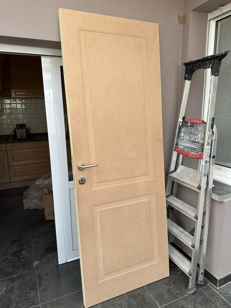 Deur - Volle schilderdeuren (2 / twee beschikbaar), Doe-het-zelf en Bouw, Ophalen, Zo goed als nieuw