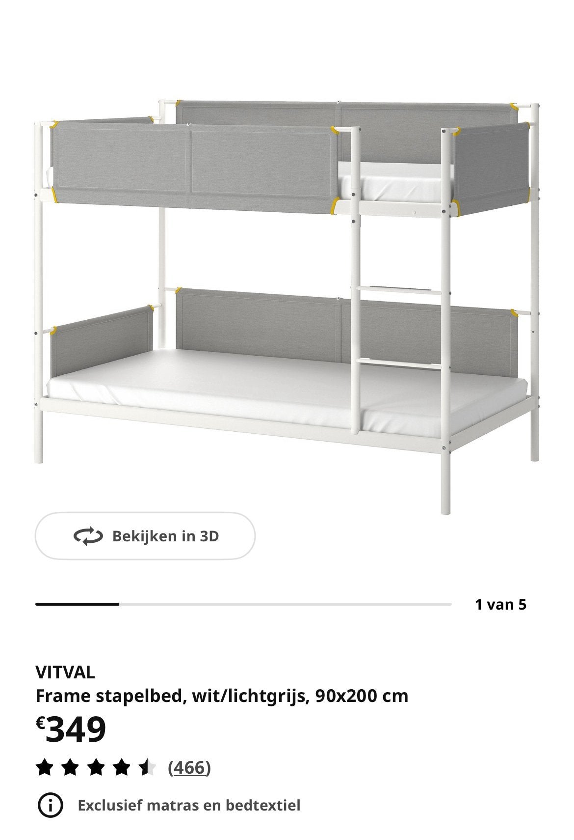 Stapelbed, Ophalen, Zo goed als nieuw, Stapelbed