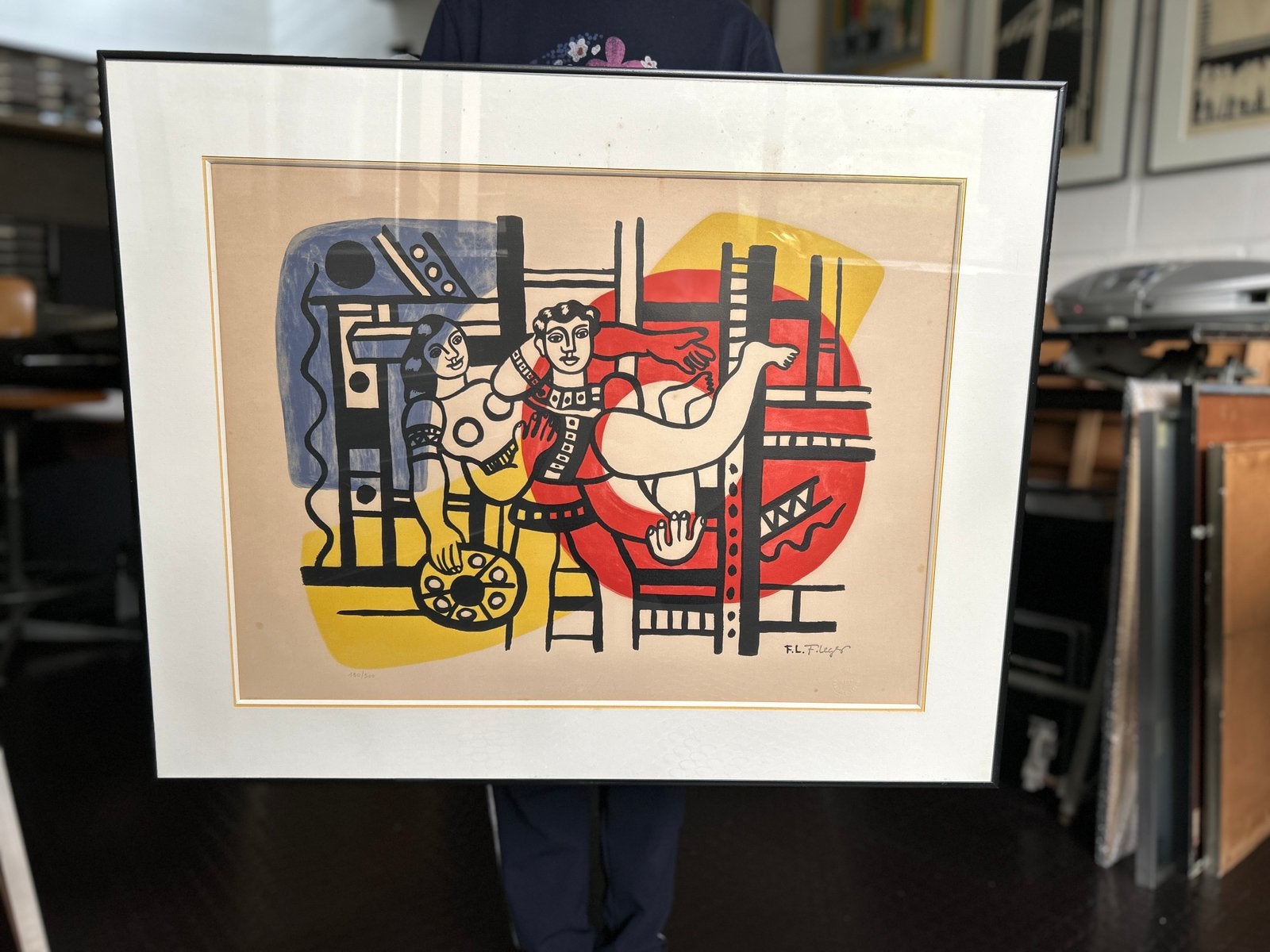 Fernand Léger - Litho “circus couple”, Antiek en Kunst, Kunst | Litho's en Zeefdrukken, Genummerd, Ophalen