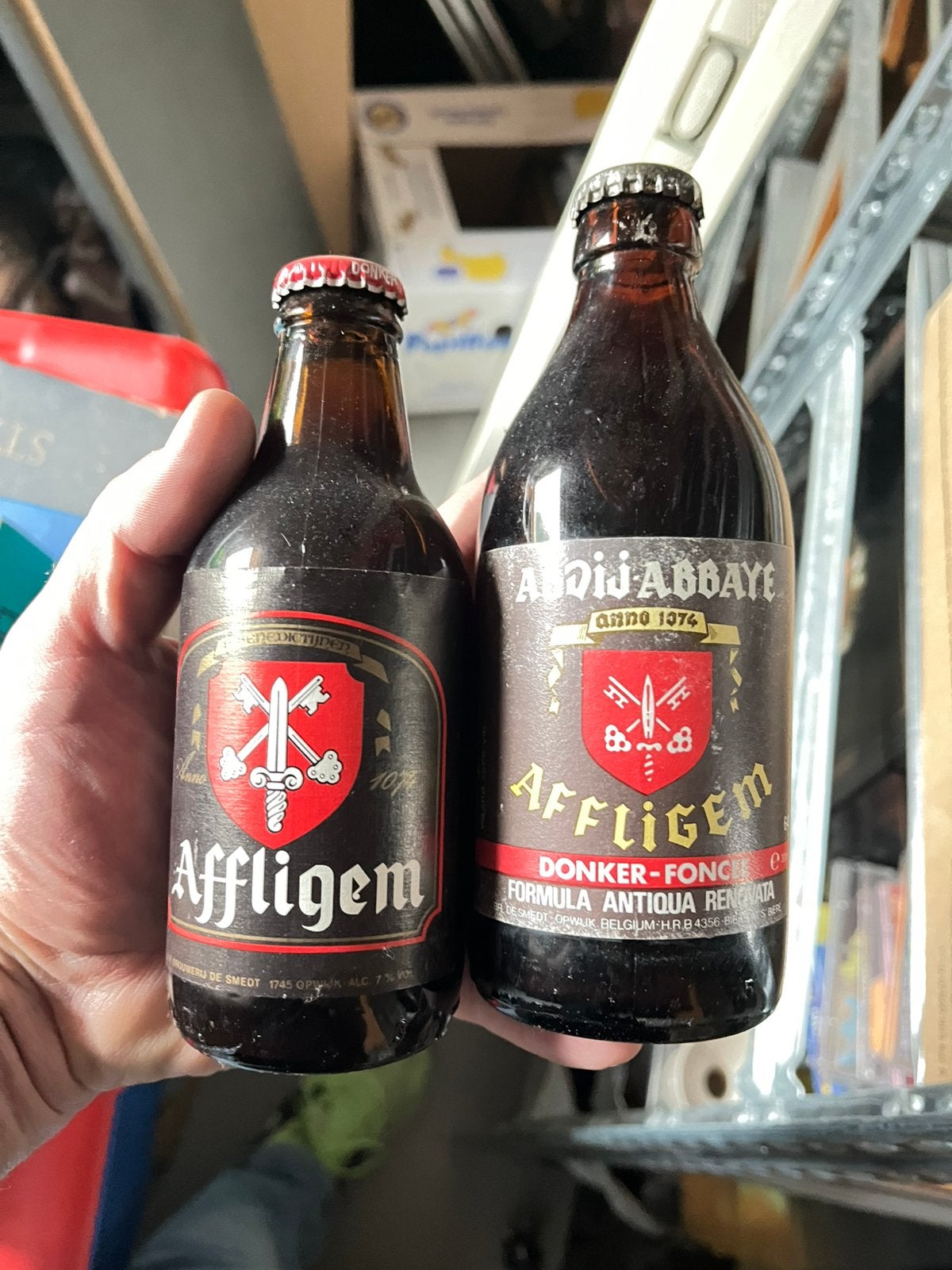 2 x Ancienne bouteille de bière Affligem, Collections, Enlèvement ou Envoi, Comme neuf