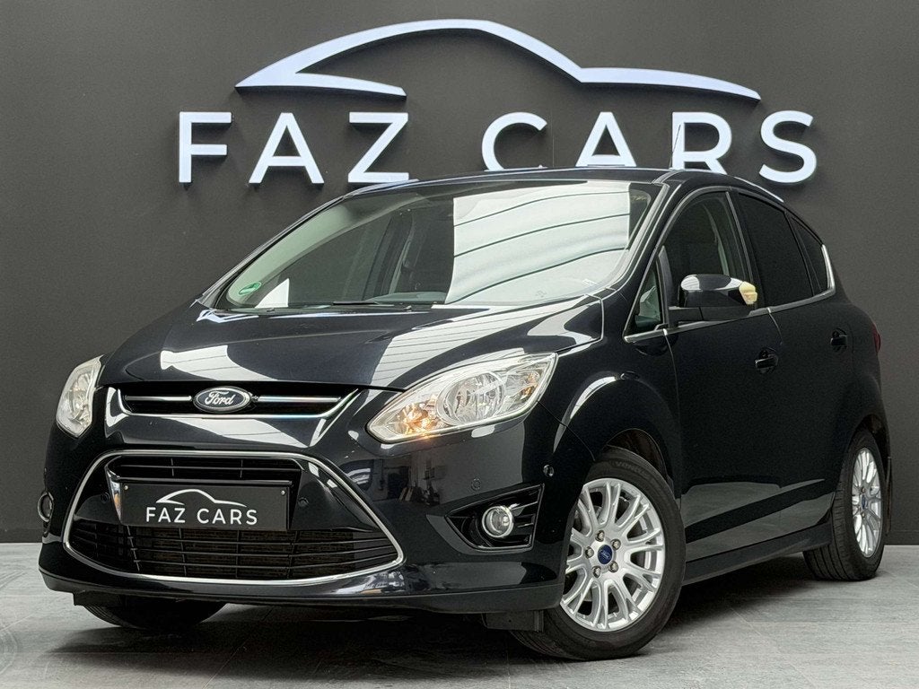 Ford C-MAX 1.6 Ti-VCT Titanium * 1ER PROP + GPS + GARANTIE *, Auto's, Ford, Voorwielaandrijving, Gebruikt, Zwart, 4 cilinders