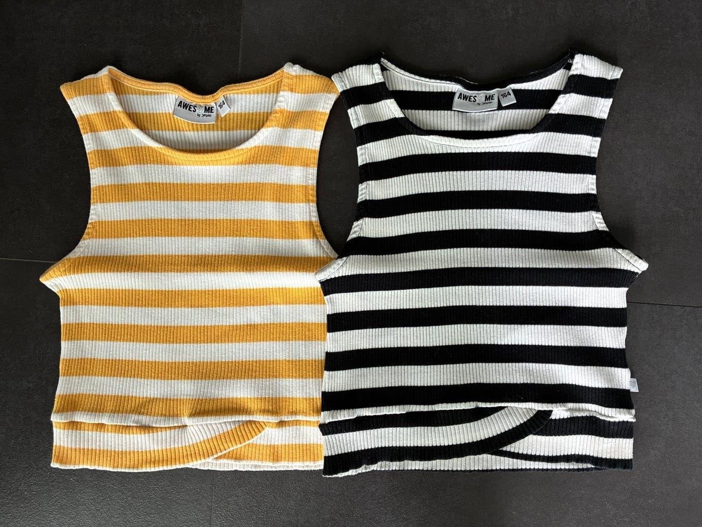 2x gestreept topje Awesome (Someone) - maat 164 ( tweeling), Kinderen en Baby's, Kinderkleding | Maat 164, Meisje, Awesome by Someone