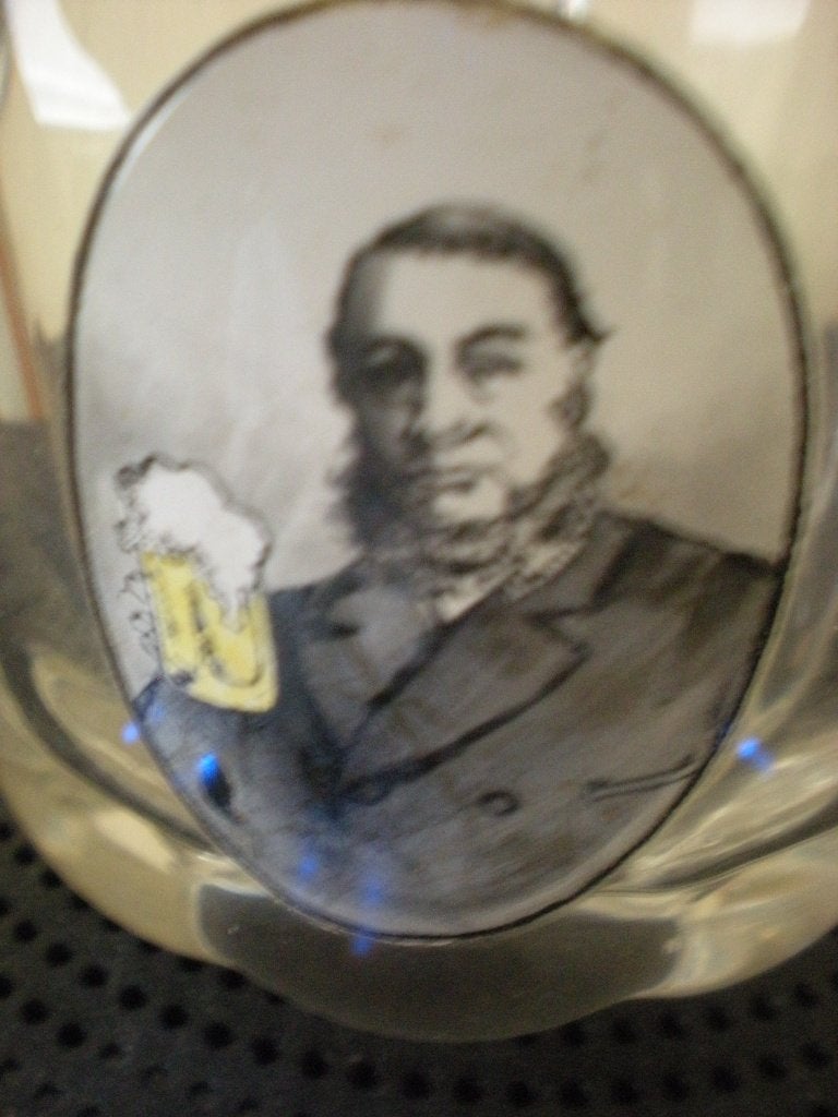 Kruger geëmailleerde mok, Verzamelen, Biermerken, Zo goed als nieuw, Pul(len), Ophalen of Verzenden