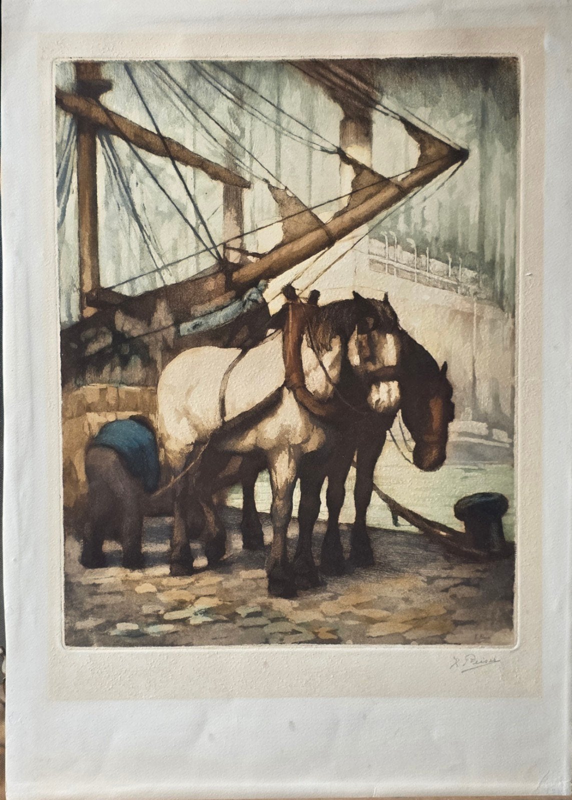 Kurt peiser, Antiek en Kunst, Kunst | Etsen en Gravures, Ophalen of Verzenden, Gesigneerd
