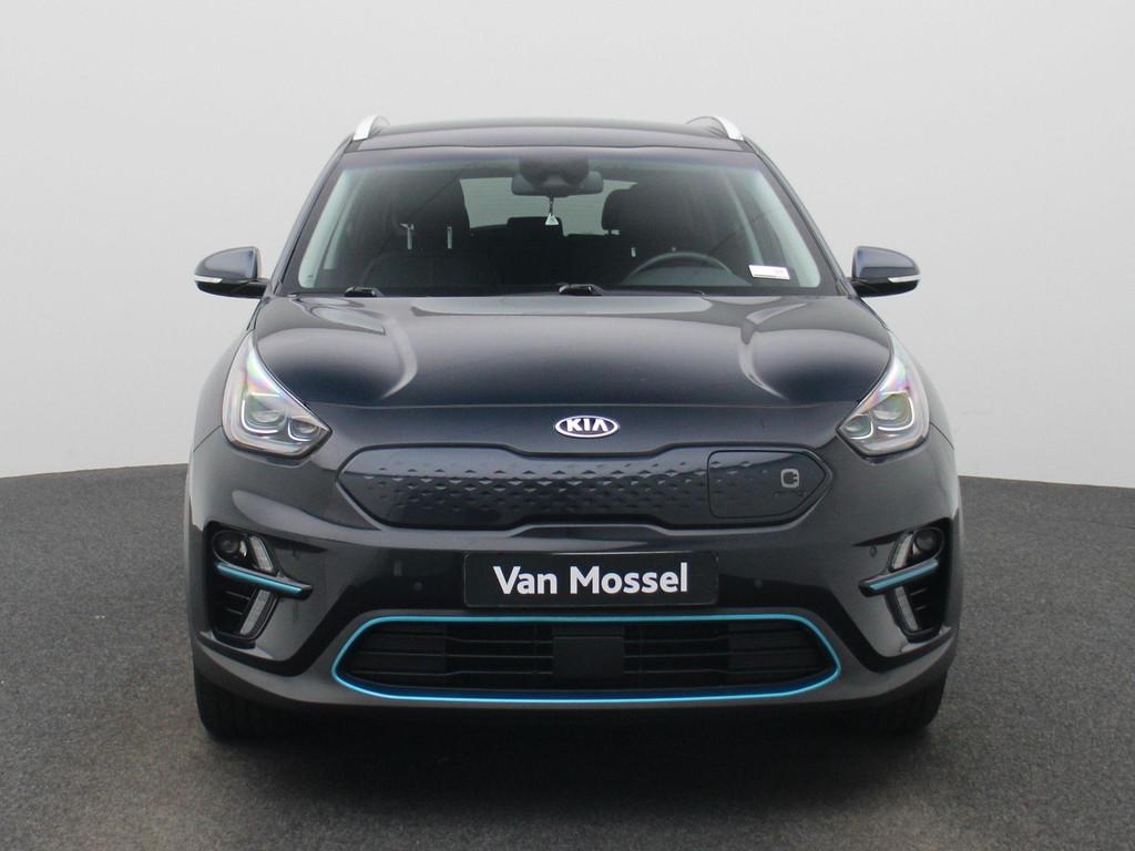 KIA Niro e-Niro 150kW More LEDER | Zetel -en stuurverw. | NA, Stof, Gebruikt, Blauw, 5 zetels