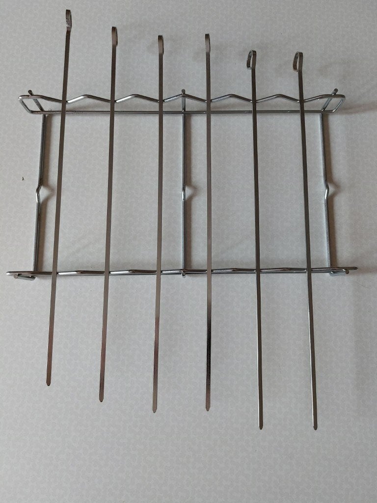 BBQ net met Spiezen/ Brochettestokken NIEUW 33.5 cm x18.5 cm, Jardin & Terrasse, Accessoires pour le barbecue, Enlèvement, Neuf
