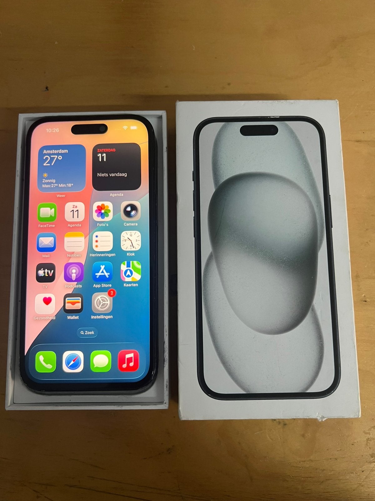Te koop: Apple iPhone 15 128GB – Zwart, Telecommunicatie, IPhone 15, Zwart, Ophalen of Verzenden, Zonder simlock