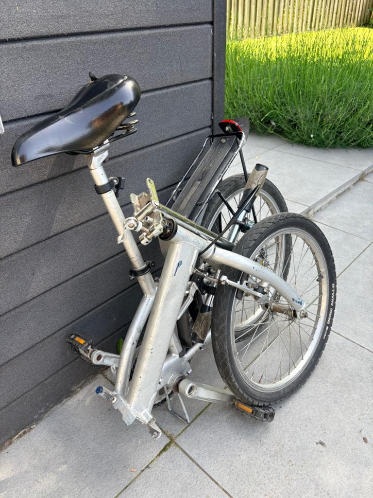 Compact vouwfietsje – ideaal voor camper, trein of stad, Ophalen, Terugtraprem, Gebruikt, Totaal opvouwbaar