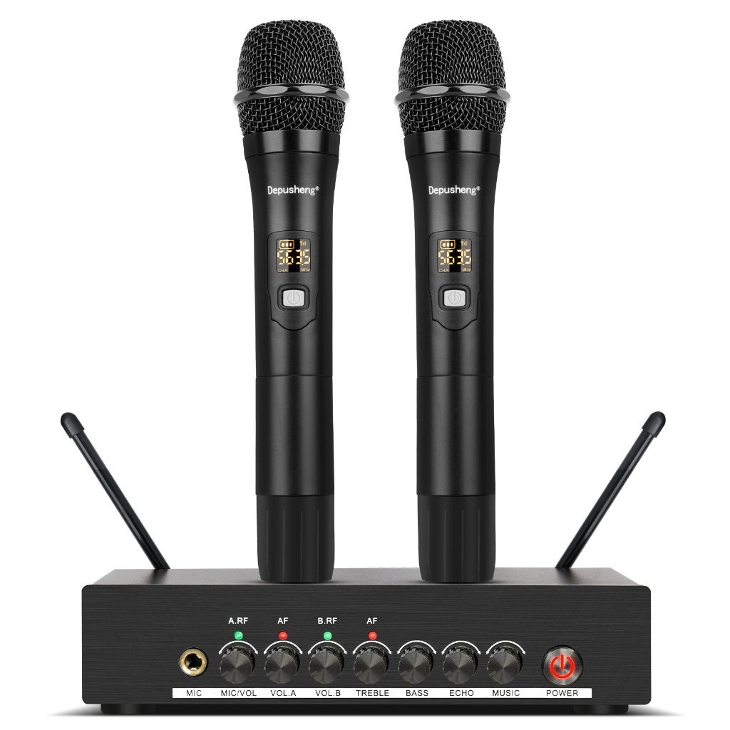 Microphone sans fil professionnel, double appareil portable, Enlèvement ou Envoi, Comme neuf, Micro pour instrument
