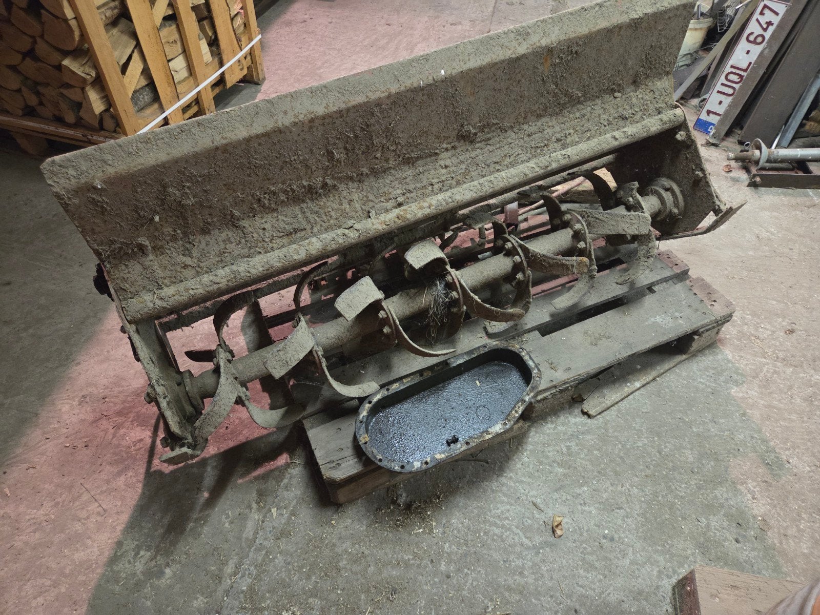 grondfrees 125cm mini tractor, Ophalen, Akkerbouw, Grondbewerking