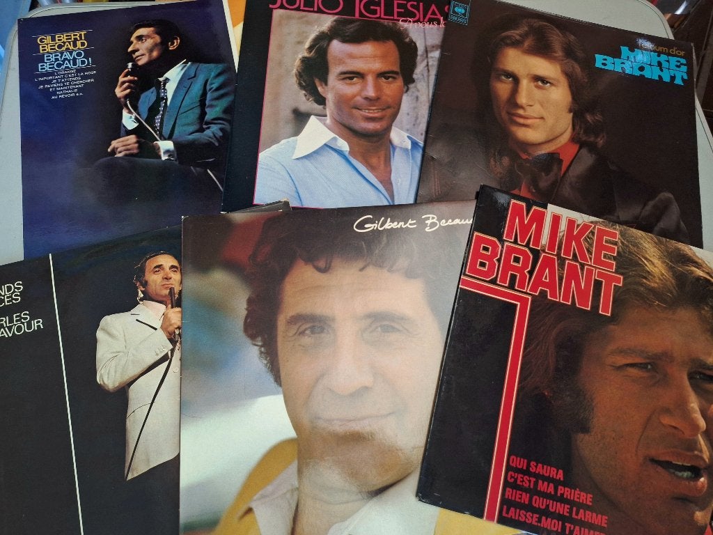 Lot 40 x Lp's Vinyl Chanson Française 33 RPM (11), Cd's en Dvd's, LP, Gebruikt, Pop, Ophalen of Verzenden