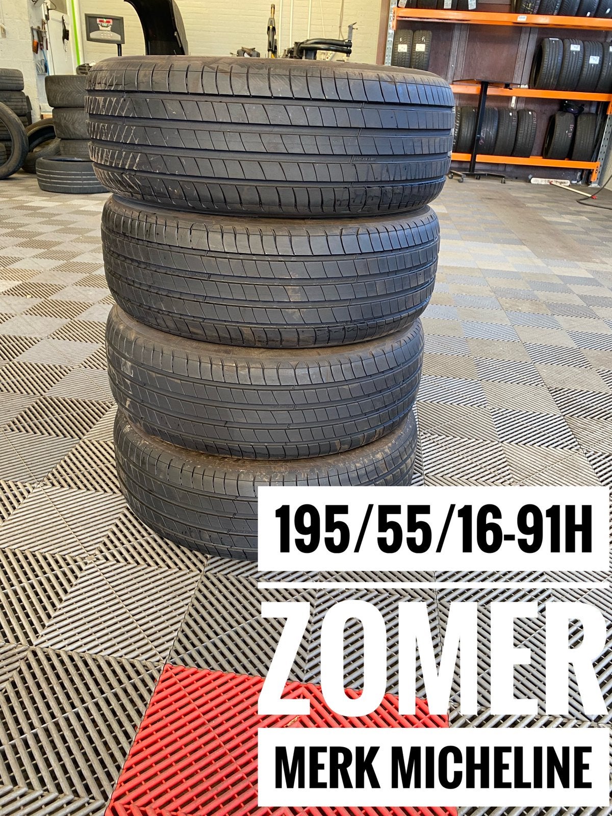 195/55/15-91h micheline per stuk met monteren 60 eur, Auto diversen, Autosport-onderdelen, Ophalen