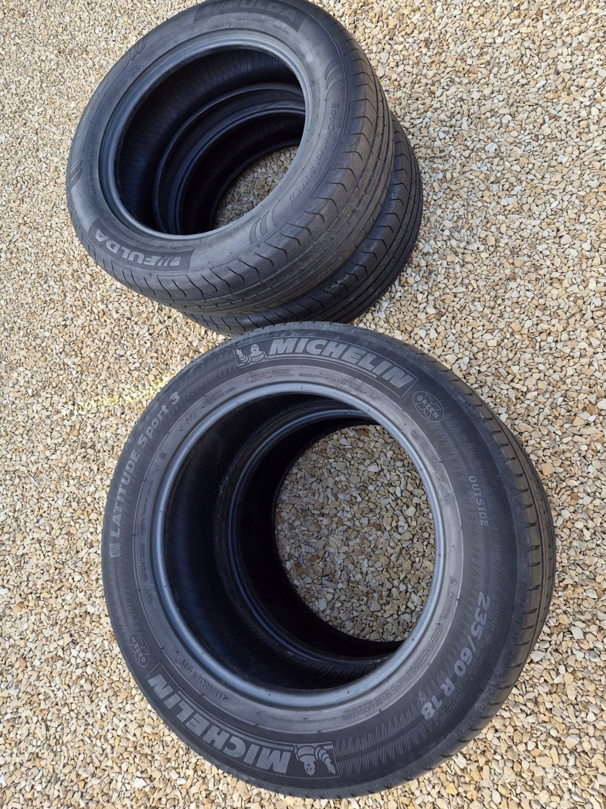Autobanden Michelin - Fulda maat 235/60r18 voldoende profiel, Enlèvement, Utilisé