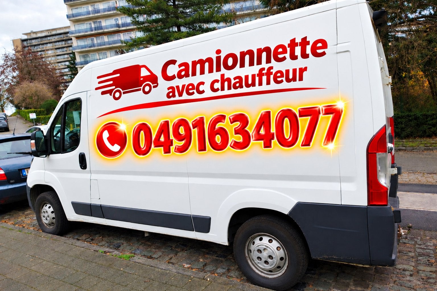 Camionnette avec chauffeur