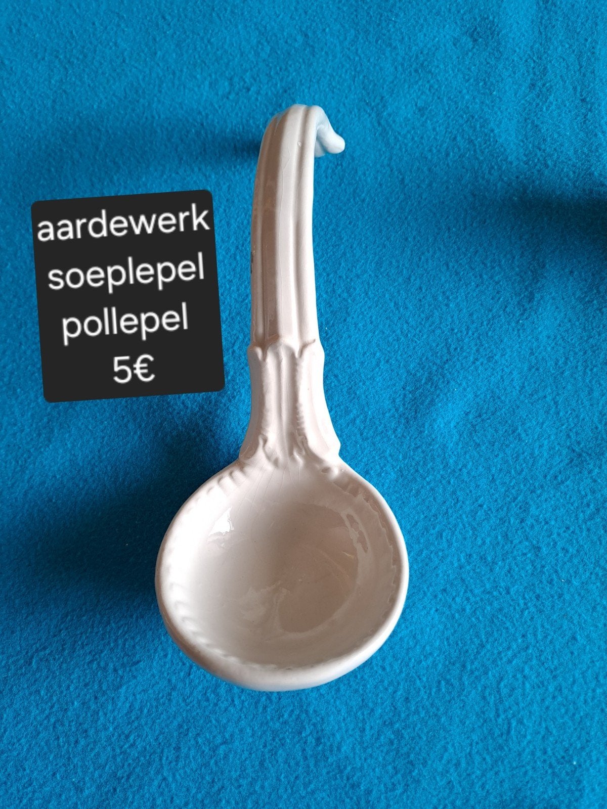 oude aardewerk soeplepel, Ophalen of Verzenden