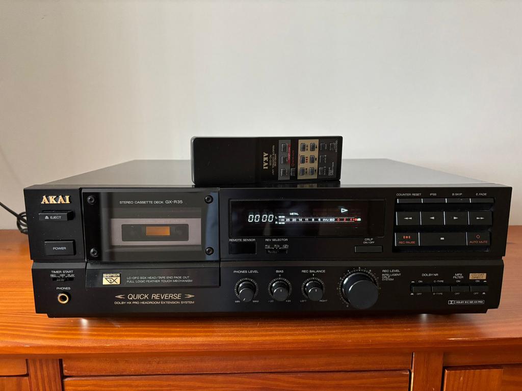 Akai high end cassettedeck, Audio, Tv en Foto, Cassettedecks, Akai, Auto-reverse, Ophalen