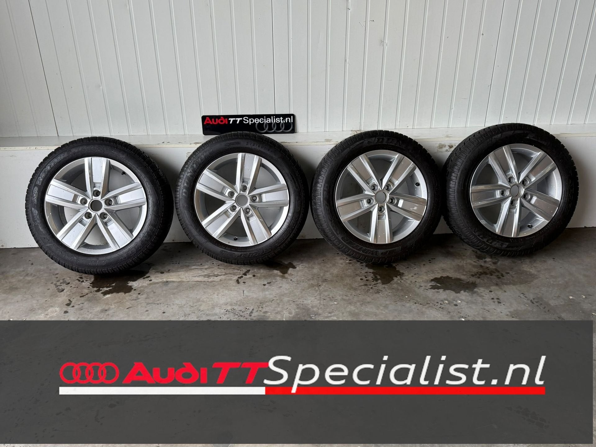Winterbanden op 17 inch op velgen Volkswagen Transporter T6, Ophalen, -, -, Banden en Velgen