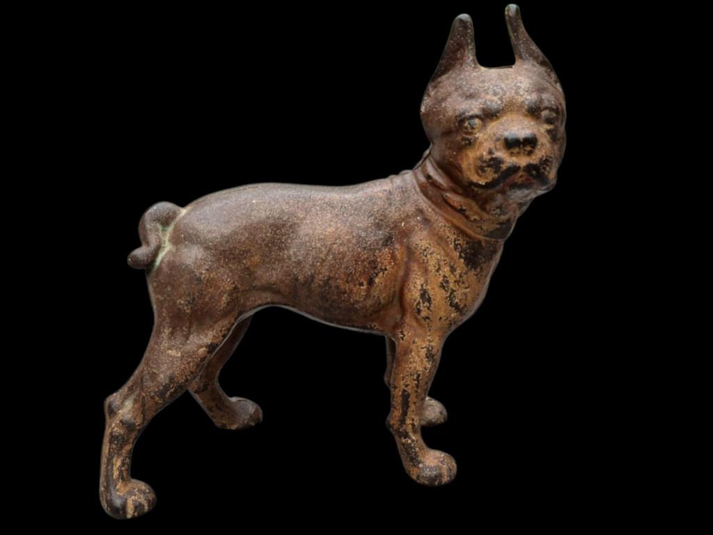 Boston terrier - bouledogue français antique en fonte, Enlèvement