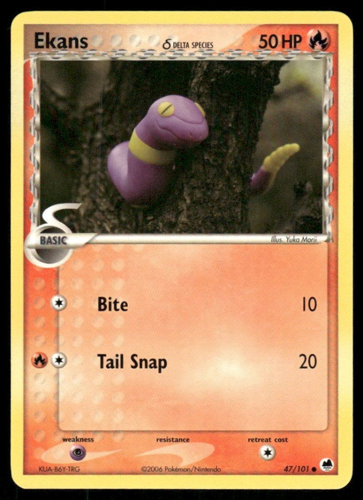Ekans δ 47/101 - Dragon Frontiers, Verzenden, Gebruikt