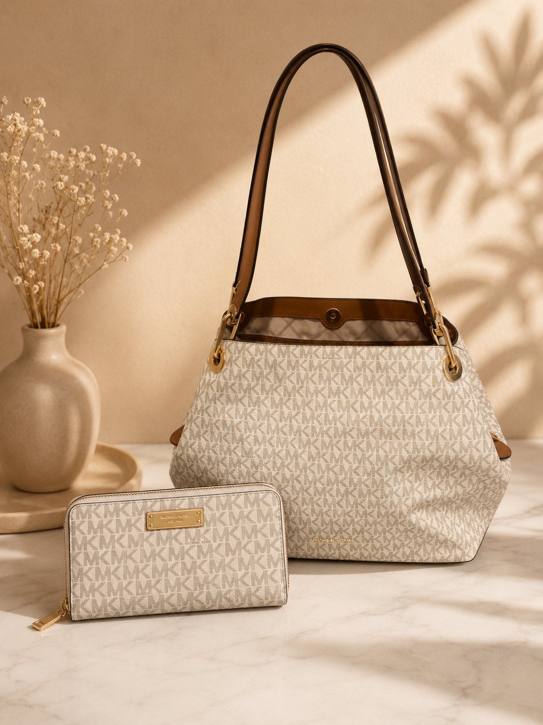 Micharl kors handtas+ portefeuille, Enlèvement ou Envoi, Comme neuf, Sac à main