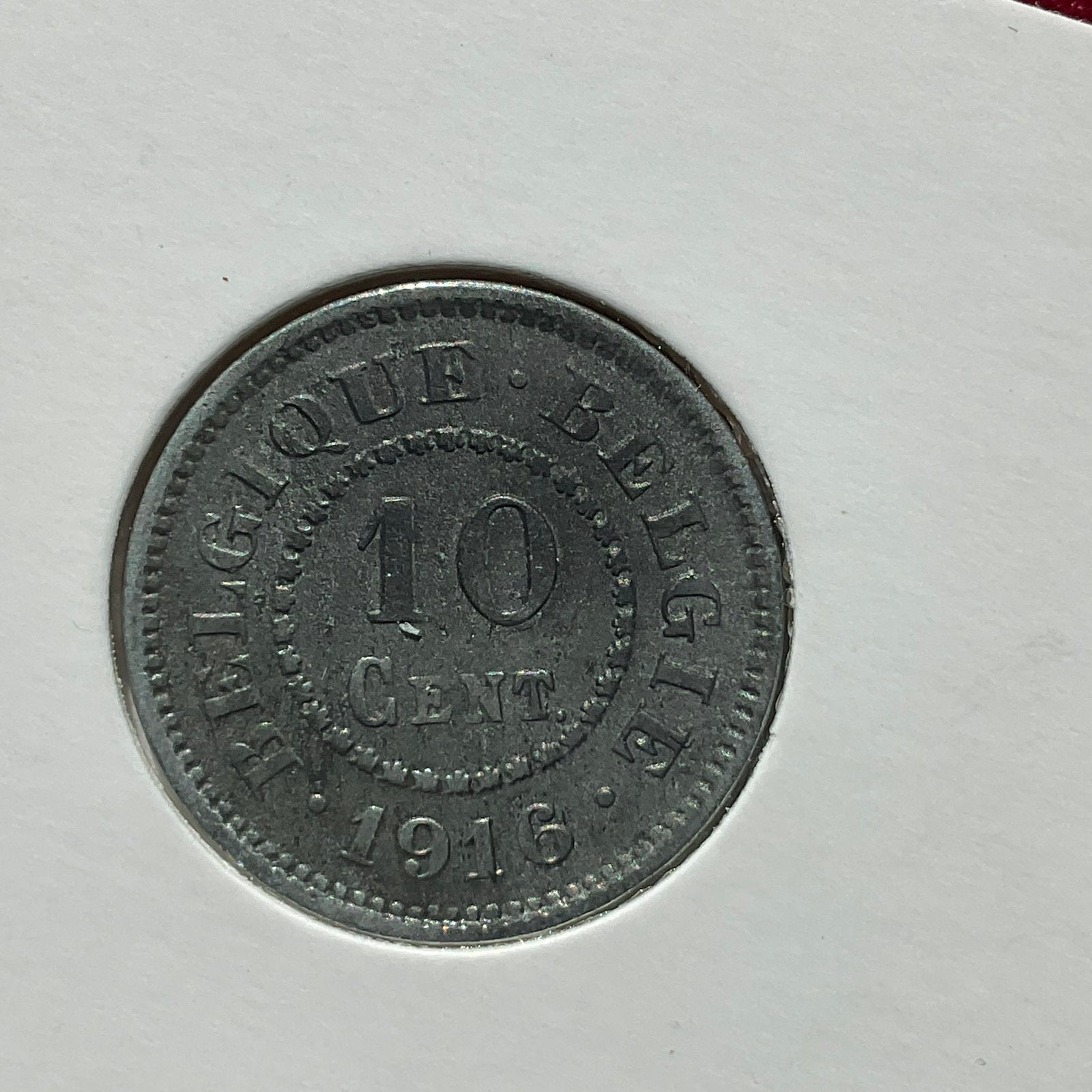 Belgique - Belle pièce de guerre WWI 10c - 1916, Envoi, Autre, Monnaie en vrac