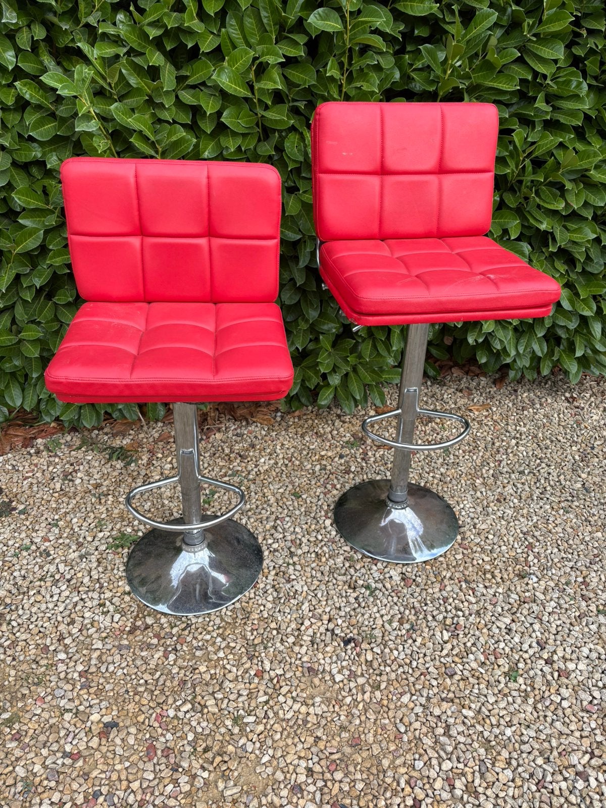 Hoge stoelen - Vintage krukken met verstelbare hoogte, Ophalen, Gebruikt, 90 cm of meer, 2 krukken