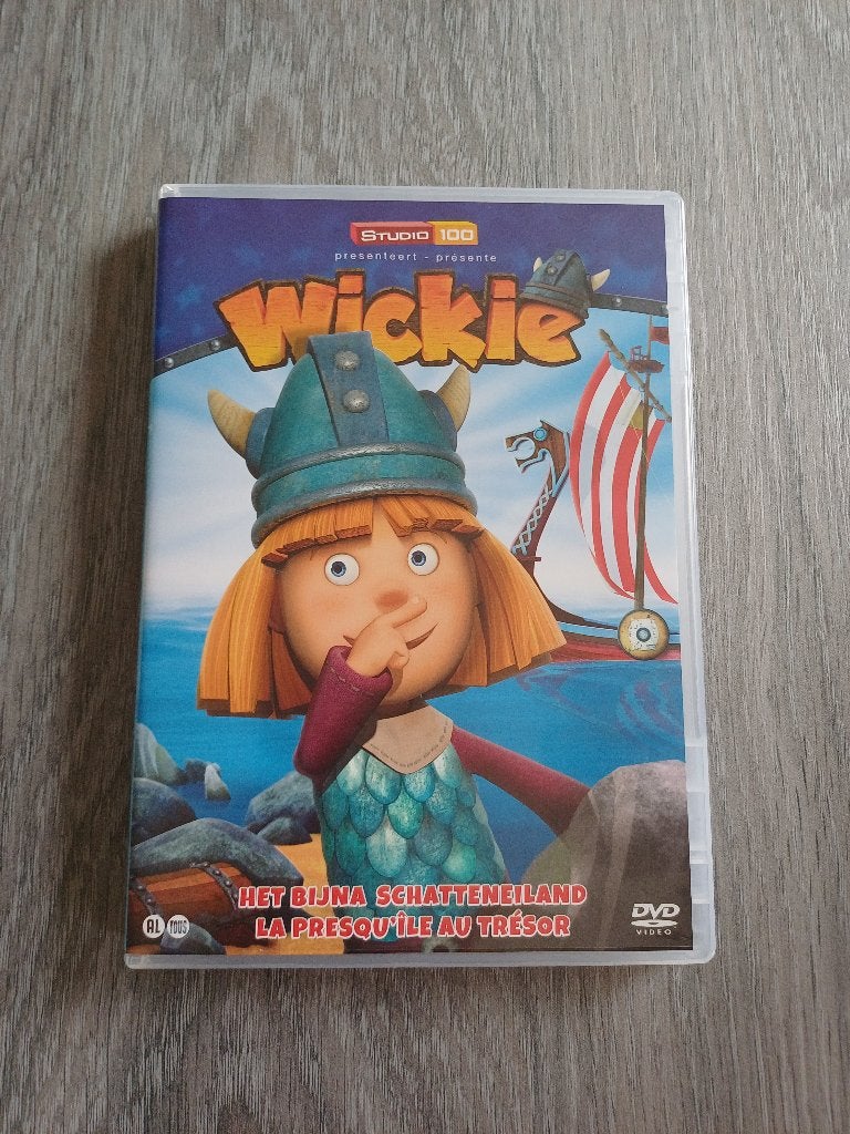 Wickie de Vicking DVD  - Het bijna schatteneiland, À partir de 6 ans, Dessin animé, Comme neuf, Enlèvement