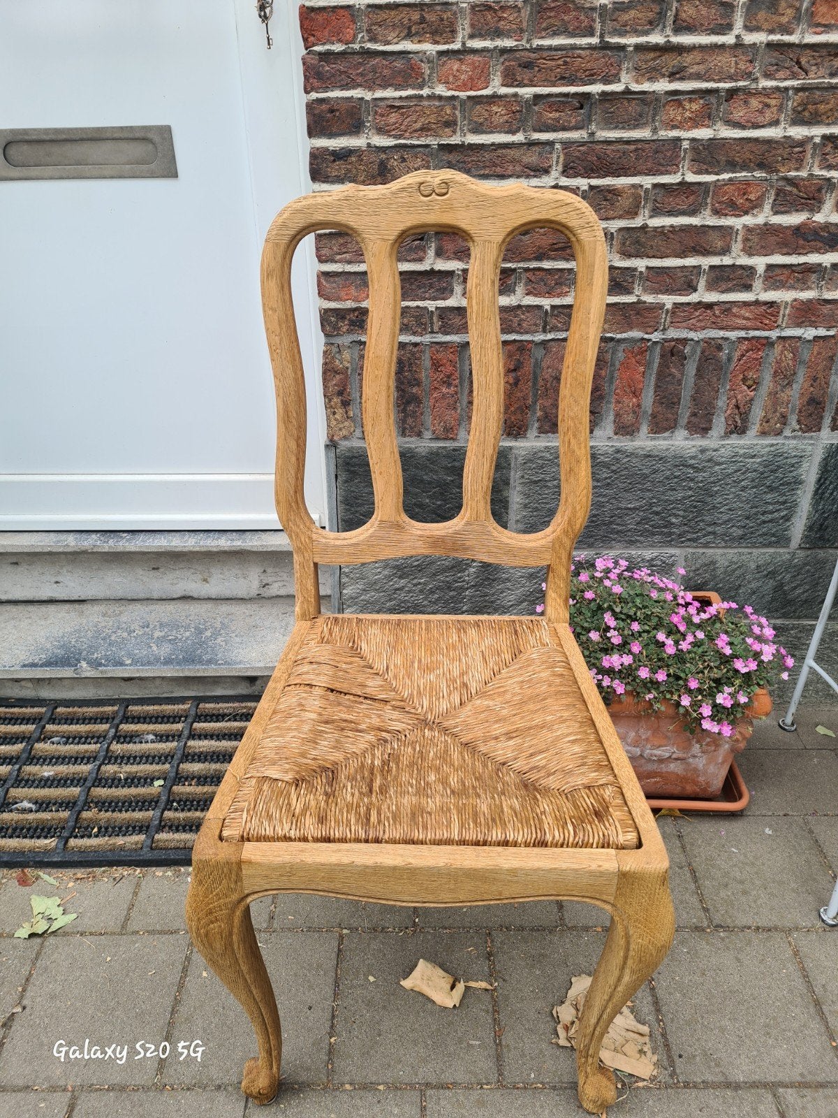 6 eiken stoelen, Ophalen