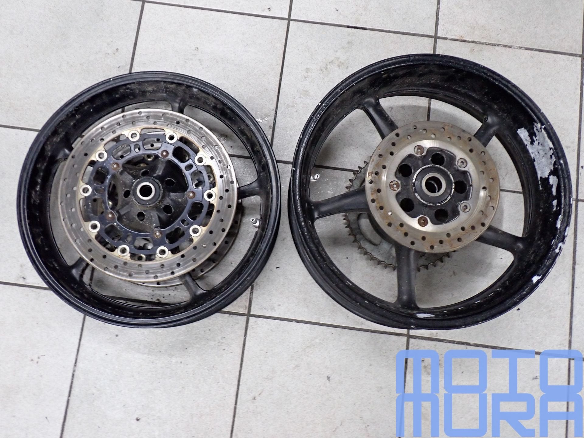Velgen voor de Yamaha R6 2005 velgenset wielenset velg wiel, Gebruikt, -, -, Ophalen of Verzenden