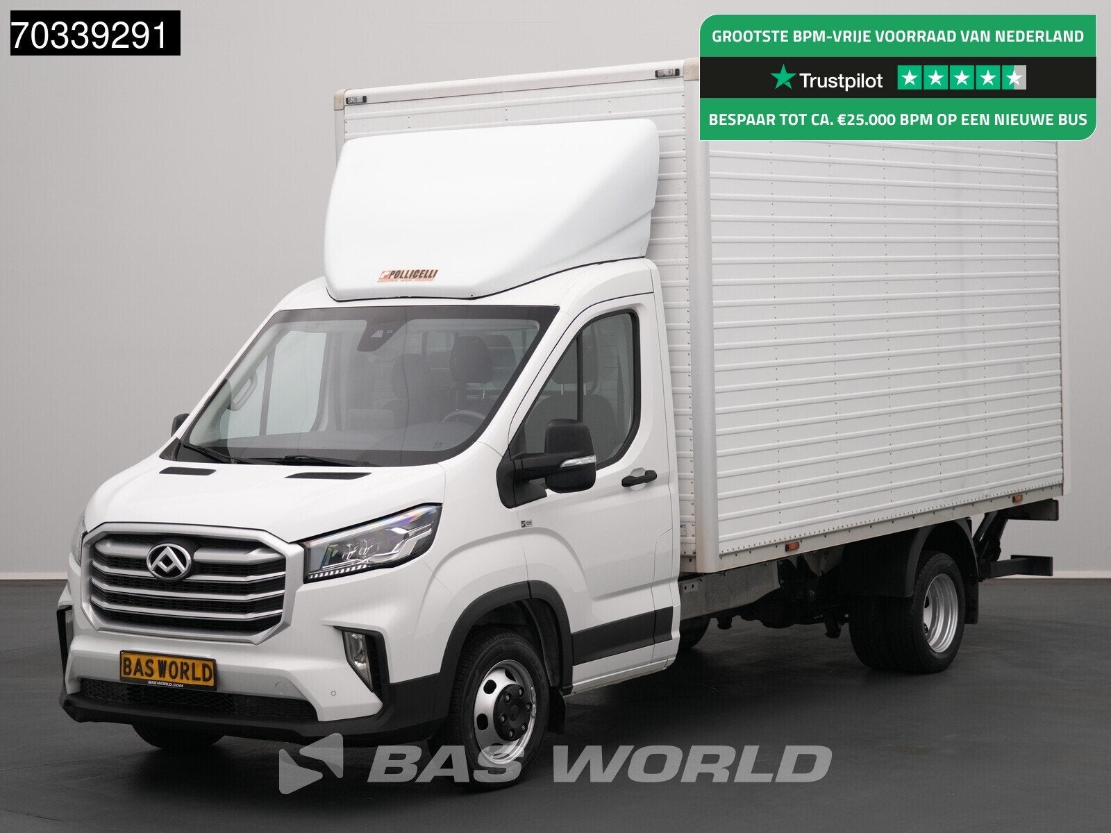 Maxus Deliver 9 Bakwagen Laadklep Dubbellucht Zijdeur Apple, Auto's, Stof, Gebruikt, Euro 6, 4 cilinders