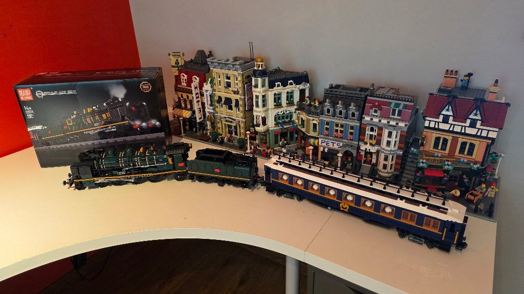 Lego trein Mould King, Overige thema's, Lego, Ensemble complet, Comme neuf