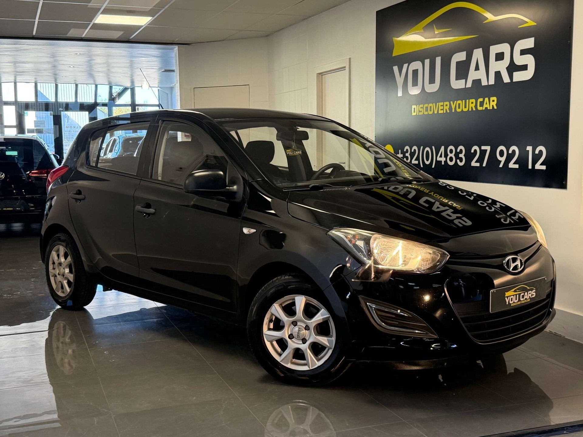 Hyundai i20 1.2i Go! 1 Jaar Garantie, Auto's, Multifunctioneel stuurwiel, Stof, Gebruikt, Zwart